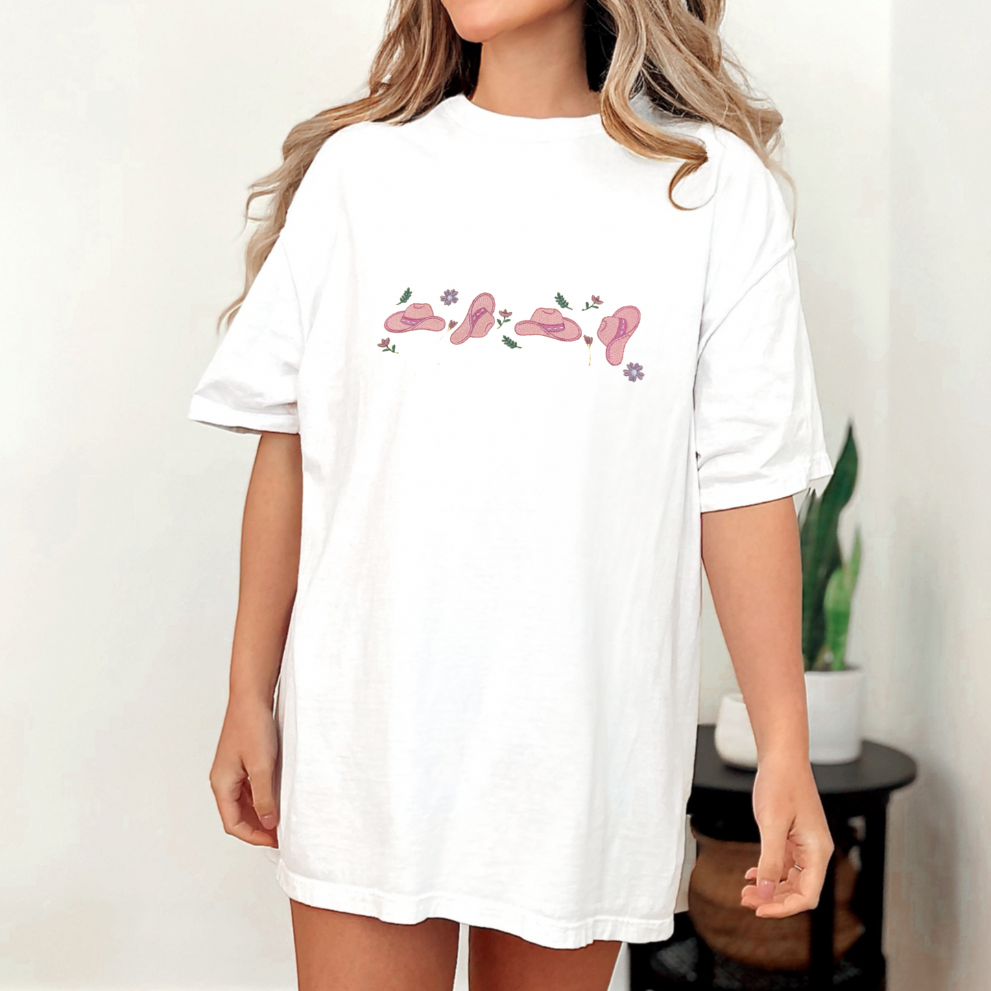 t-shirt chapeau Cowgirl