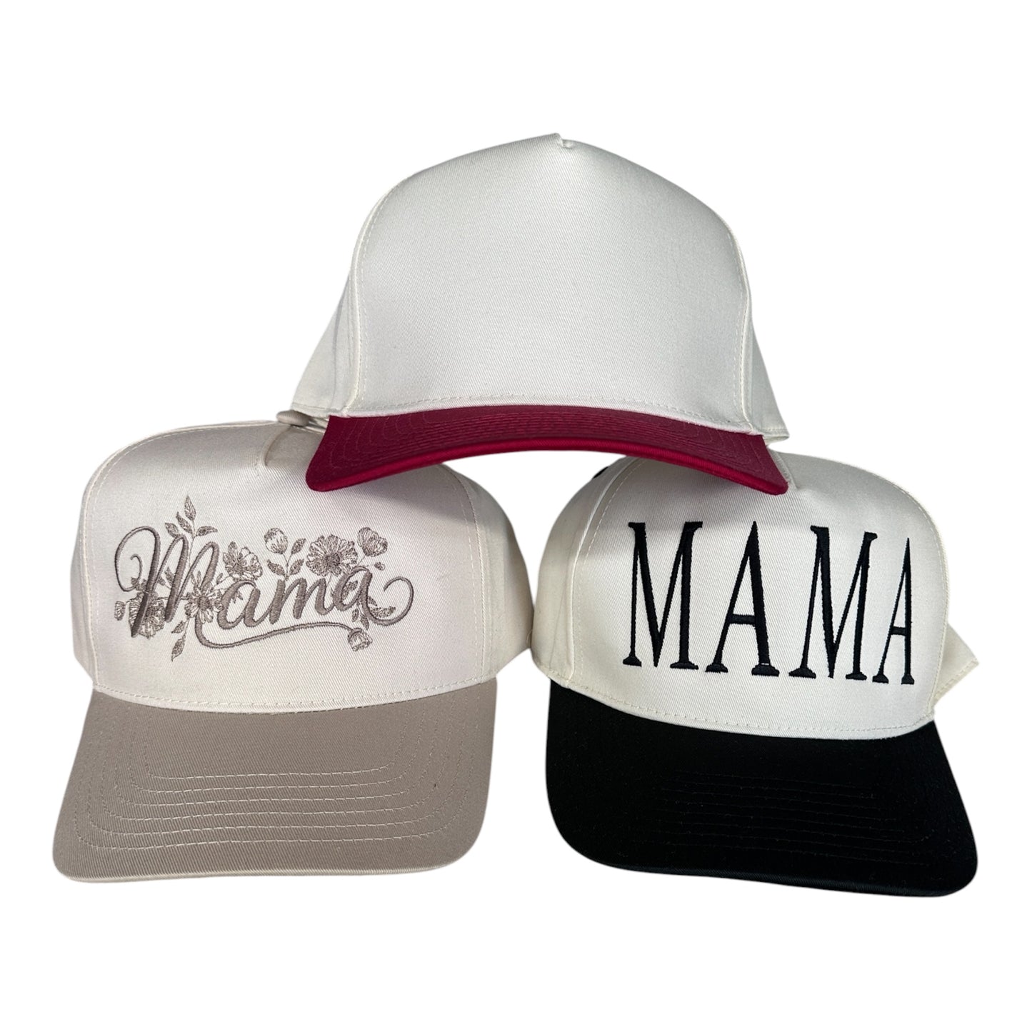 Mama fleurs casquette Beige